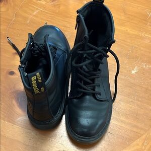 Dr. Martens Black Lace-Up Boots kids 3
